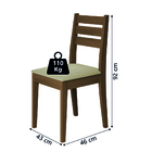 Conjunto De Mesa Sala De Jantar Athenas Quadrada 0,90m 4 Cade