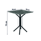 Conjunto De Mesa Sala De Jantar Com 4 Cadeiras Leia Tubular G