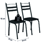 Conjunto De Mesa Sala De Jantar Com 4 Cadeiras Leia Tubular G