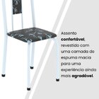 Conjunto De Mesa Sala De Jantar Com 4 Cadeiras Lívia Preto/ B