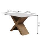 Conjunto De Mesa Sala De Jantar Dubai 4 Cadeiras Athenas 1,36