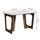 Conjunto De Mesa Sala De Jantar Jacarta 4 Cadeiras Creta 1,36