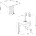 Conjunto De Mesa Sala De Jantar Lord Quadrada 0,90m 4 Cadeira