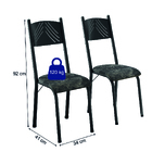 Conjunto De Mesa Sala De Jantar Lotus Com 4 Cadeiras Tampo Re