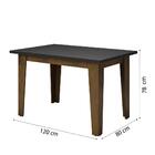 Conjunto De Mesa Sala De Jantar Miami Com 4 Cadeiras 1,20m Ci