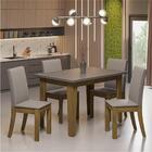 Conjunto De Mesa Sala De Jantar Miami Com 4 Cadeiras 1,20m Ci