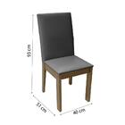 Conjunto De Mesa Sala De Jantar Miami Com 6 Cadeiras 1,37m Ci