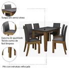 Conjunto De Mesa Sala De Jantar Miami Com 6 Cadeiras 1,37m Ci