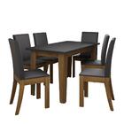 Conjunto De Mesa Sala De Jantar Miami Com 6 Cadeiras 1,37m Ci