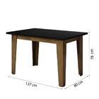 Conjunto De Mesa Sala De Jantar Miami Com 6 Cadeiras Preto /