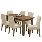 Conjunto De Mesa Sala De Jantar Miami Com 6 Cadeiras Trieste