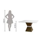 Conjunto De Mesa Sala De Jantar Mônaco Com 8 Cadeiras Carvalh