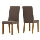 Conjunto De Mesa Sala De Jantar Nanda Com Vidro 1,20m Imbuia/