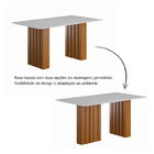 Conjunto De Mesa Sala De Jantar Ripada Santiago 1,60m 6 Cadei