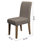 Conjunto De Mesa Sala De Jantar Tampo C/ Vidro 6 Cadeiras Nov