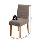 Conjunto De Mesa Sala De Jantar Tampo Com Vidro 1,60m Grécia