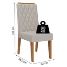 Conjunto De Mesa Sala De Jantar Tampo Com Vidro Mond 1,20m 4