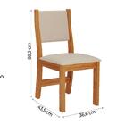 Conjunto De Mesa Sala De Jantar Violeta 1,36m Com 6 Cadeiras