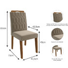 Conjunto De Mesa Selena 1,30cm Para Sala De Jantar Com 4 Cade