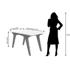 Conjunto De Mesa Selena 1,30cm Para Sala De Jantar Com 4 Cade
