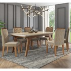 Conjunto De Mesa Selena 1,80cm Para Sala De Jantar Com 6 Cade