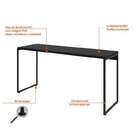 Conjunto De Mesa Studio 150 Cm Com Cadeira De Escritório Pres