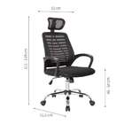 Conjunto De Mesa Studio Nogal 135 Cm Com Cadeira De Escritóri