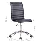 Conjunto De Mesa Studio Nogal 135 Cm Com Cadeira De Escritóri