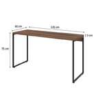Conjunto De Mesa Studio Nogal 135 Cm Com Cadeira De Escritóri