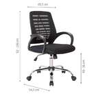 Conjunto De Mesa Studio Nogal 135 Cm Com Cadeira De Escritóri