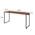 Conjunto De Mesa Studio Nogal 150 Cm Com Cadeira De Escritóri