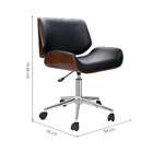 Conjunto De Mesa Studio Nogal Com Cadeira De Escritório Diret