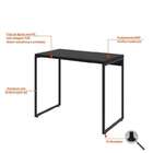 Conjunto De Mesa Studio Preta Com Cadeira De Escritório Secre