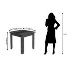 Conjunto De Mesa Suly 90cm Com 4 Cadeiras Melissa Cimol Savan