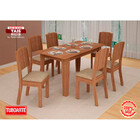 Conjunto De Mesa Tais Com 6 Cadeiras Star Em Mdf Tuboarte