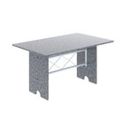Conjunto De Mesa Tampo De Granito Ocre Com 6 Cadeiras Lorena