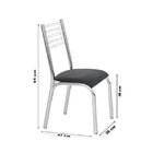 Conjunto De Mesa Tampo Em Vidro 4 Cadeiras Camila Premium Cip