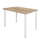 Conjunto De Mesa Tampo Laminado Com 4 Cadeiras Ana Pop Branco