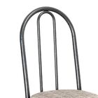 Conjunto De Mesa Thais Com 4 Cadeiras Craqueado Preto Rattan