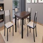 Conjunto De Mesa Tiradentes Tampo Mdp 1,20x75cm 4 Cadeiras Dá