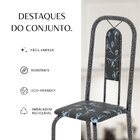 Conjunto De Mesa Tubular 020 100cm X 60cm Tampo Com 4 Cadeira