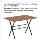 Conjunto De Mesa Tubular 062 100x60cm Tampo Em Mdf Com 4 Cade
