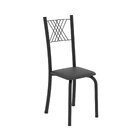 Conjunto De Mesa Tubular 062 100x60cm Tampo Em Mdf Com 4 Cade