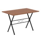 Conjunto De Mesa Tubular 062 100x60cm Tampo Em Mdf Com 4 Cade