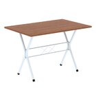 Conjunto De Mesa Tubular 062 100x60cm Tampo Em Mdf Com 4 Cade