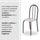 Conjunto De Mesa Tubular 100cm X 60cm Tampo Em Granito Com 4