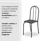 Conjunto De Mesa Tubular 100cm X 60cm Tampo Em Granito Com 4