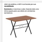 Conjunto De Mesa Tubular 100cm X 60cm Tampo Em Mdf Com 4 Cade