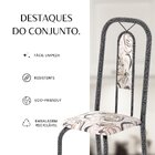 Conjunto De Mesa Tubular 100cm X 60cm Tampo Em Mdf Com 4 Cade