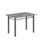 Conjunto De Mesa Tubular 100cm X 60cm Tampo Granito Topázio C